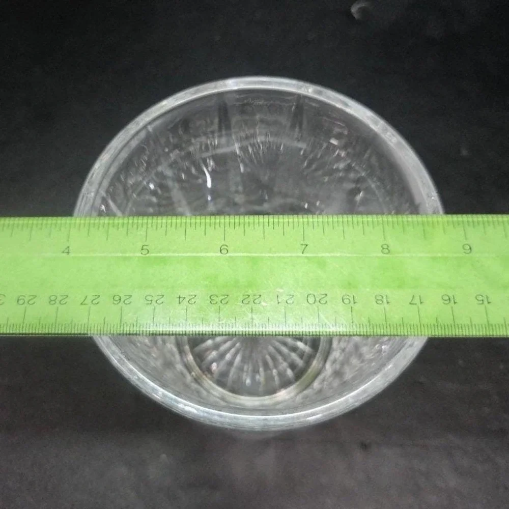 Lead Crystal Ice Bucket, Vintage Clear Glassware, Replacement Home Bar Accessory